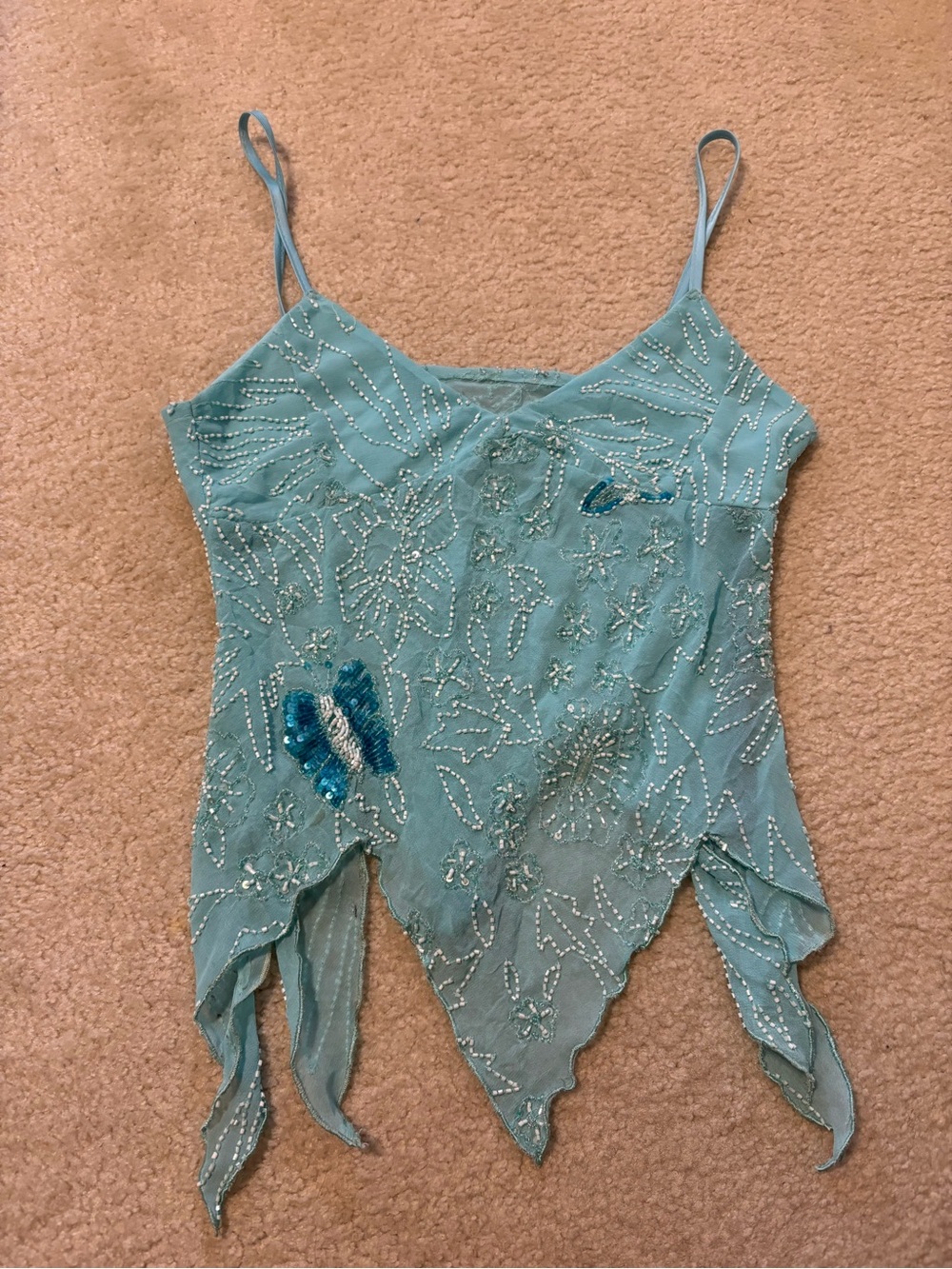 Silk Beaded Fairy Top